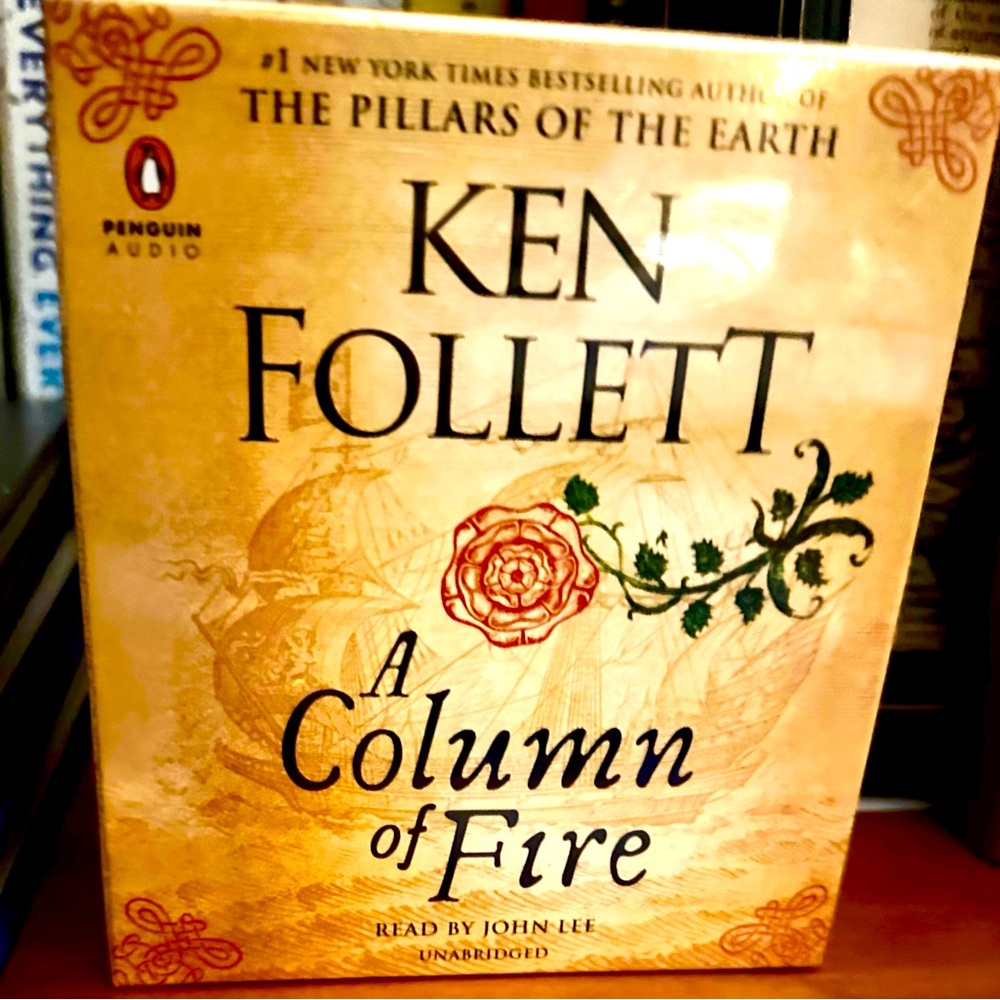 Brand new audiobook! Pillars of the earth. A Column of Fire.
